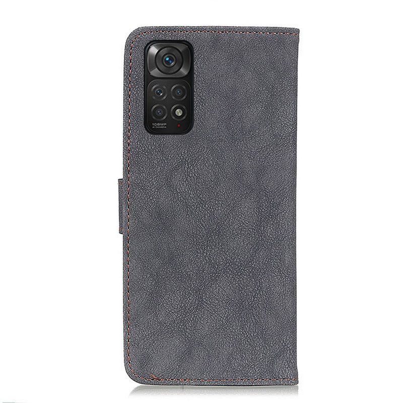 Folio-hoesje voor Xiaomi Redmi Note 11 / 11S Khazneh Retro Splitleer