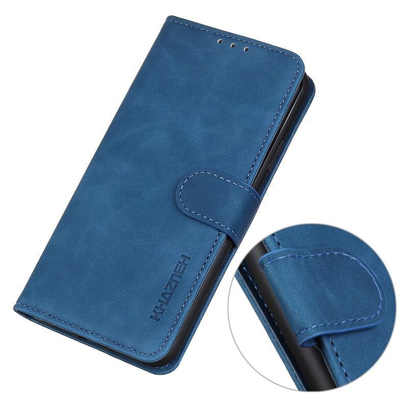 Folio-hoesje voor Xiaomi Redmi Note 11 / 11S Khazneh Vintage Leereffect