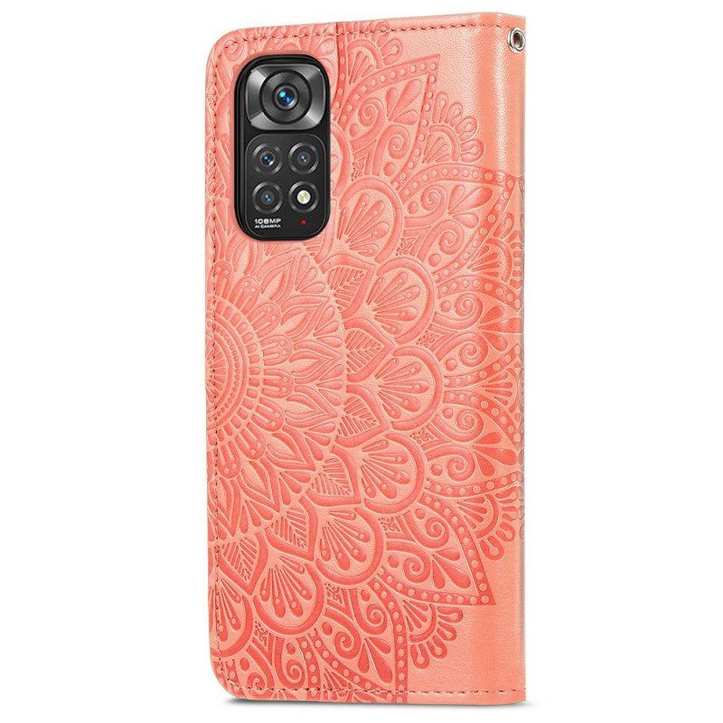 Folio-hoesje voor Xiaomi Redmi Note 11 / 11S Stammen Bladeren