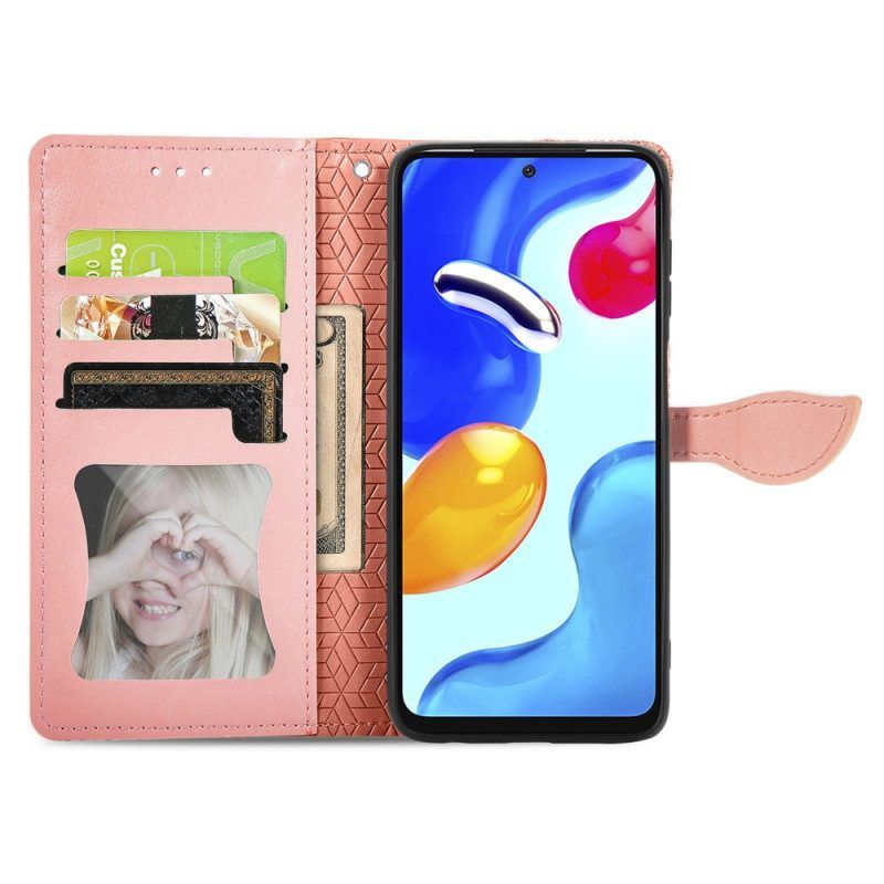 Folio-hoesje voor Xiaomi Redmi Note 11 / 11S Stammen Bladeren