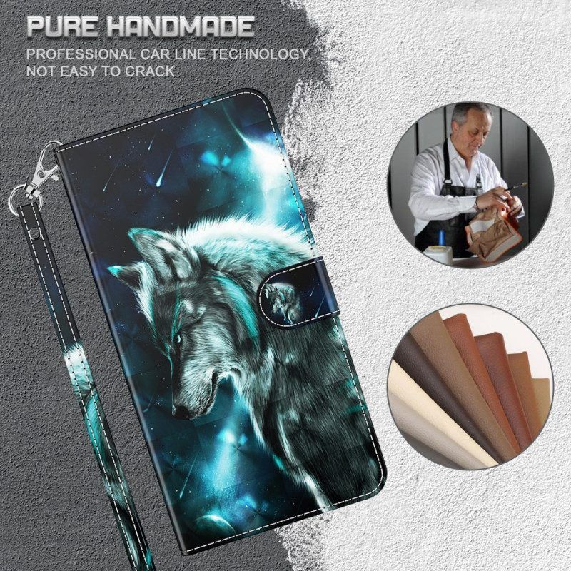 Folio-hoesje voor Xiaomi Redmi Note 11 Pro / 11 Pro 5G Majestueuze Wolf