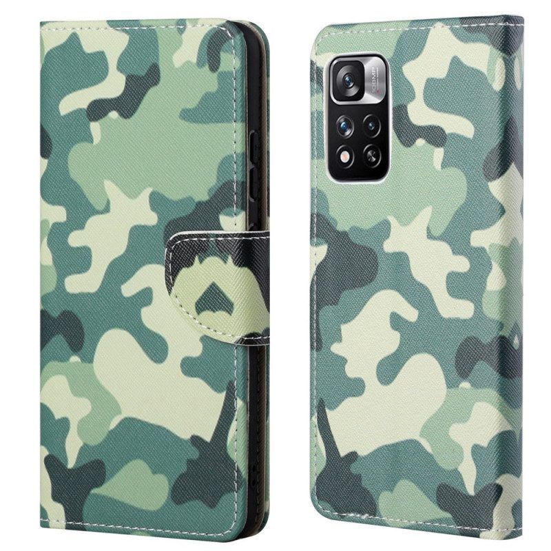 Folio-hoesje voor Xiaomi Redmi Note 11 Pro / 11 Pro 5G Militaire Camouflage