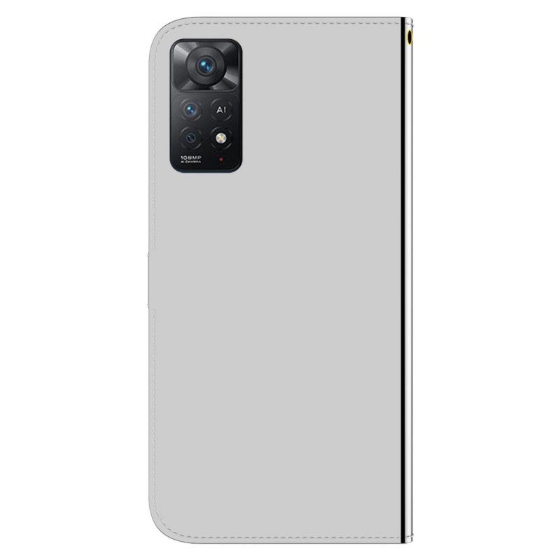 Folio-hoesje voor Xiaomi Redmi Note 11 Pro / 11 Pro 5G Spiegelhoes Van Imitatieleer