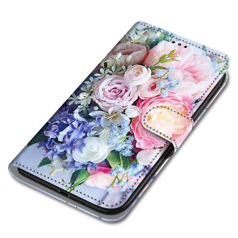 Folio-hoesje voor Xiaomi Redmi Note 11 Pro Plus 5G Bloemen Wonder