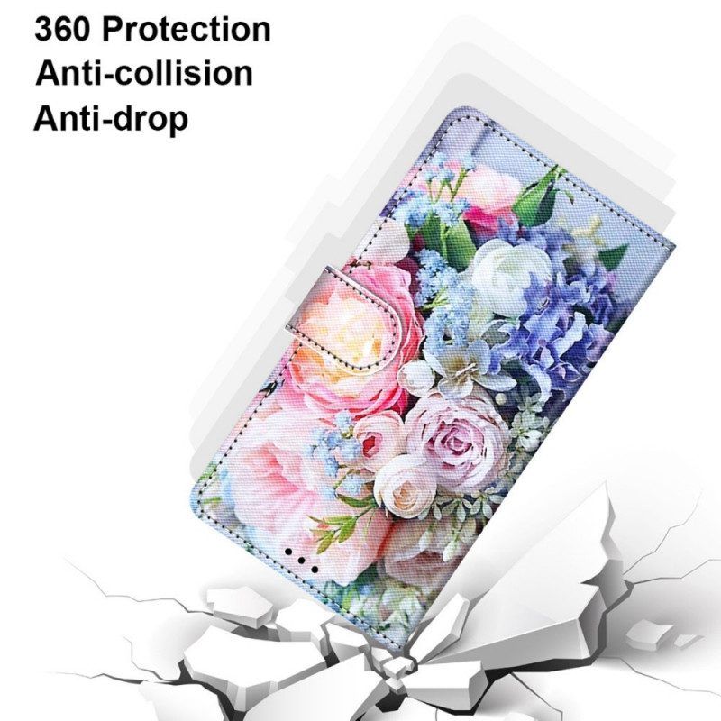 Folio-hoesje voor Xiaomi Redmi Note 11 Pro Plus 5G Bloemen Wonder