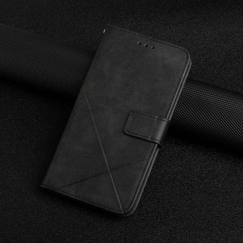 Folio-hoesje voor Xiaomi Redmi Note 11 Pro Plus 5G Met Ketting Riemlijnen Met Leereffect