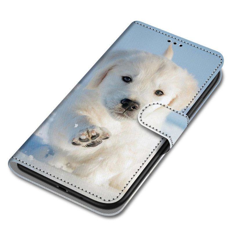 Folio-hoesje voor Xiaomi Redmi Note 11 Pro Plus 5G Met Ketting String Hond