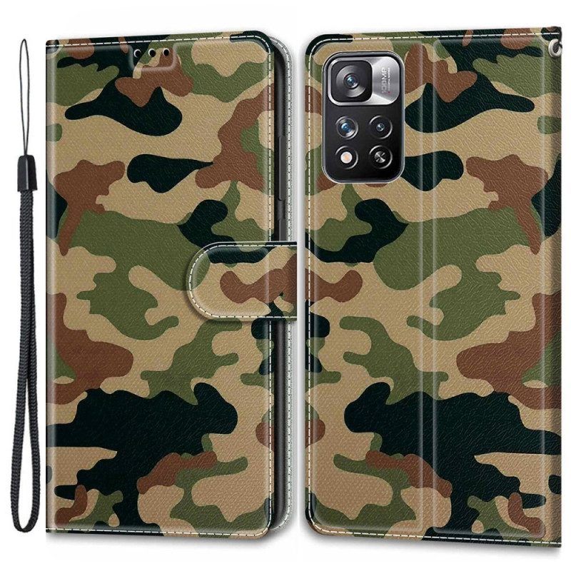 Folio-hoesje voor Xiaomi Redmi Note 11 Pro Plus 5G Militaire Camouflage