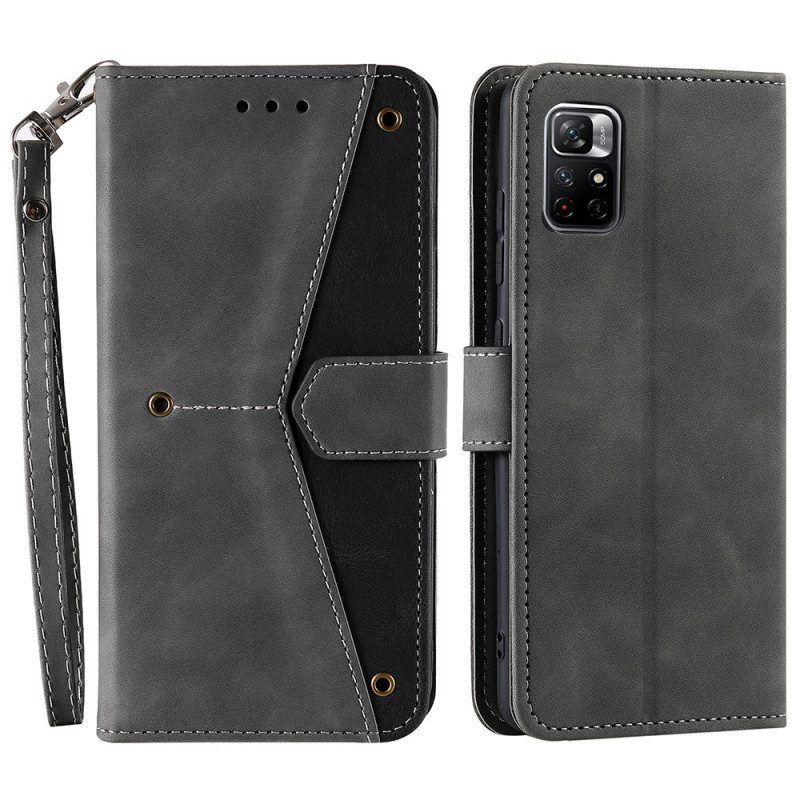 Folio-hoesje voor Xiaomi Redmi Note 11 Pro Plus 5G Skin-touch-naden