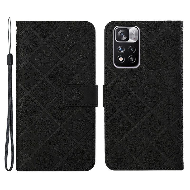 Folio-hoesje voor Xiaomi Redmi Note 11 Pro Plus 5G Tapijt Patroon