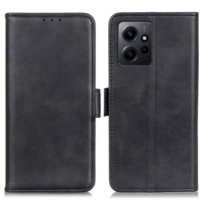 Folio-hoesje voor Xiaomi Redmi Note 12 4G Dubbele Sluiting