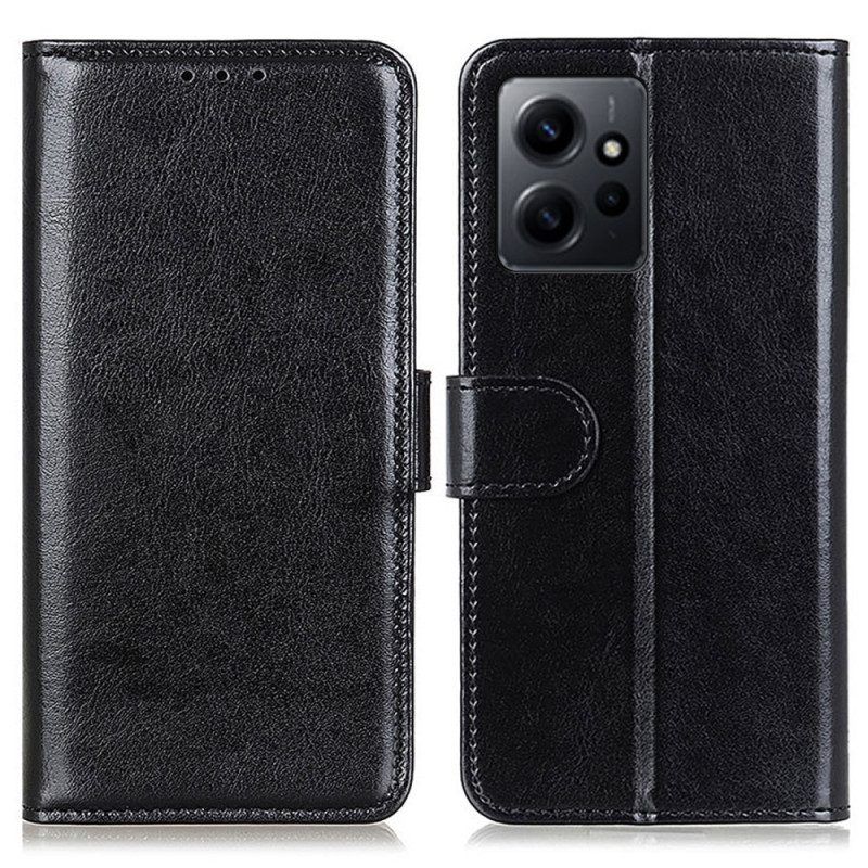 Folio-hoesje voor Xiaomi Redmi Note 12 4G Imitatie Lakleer