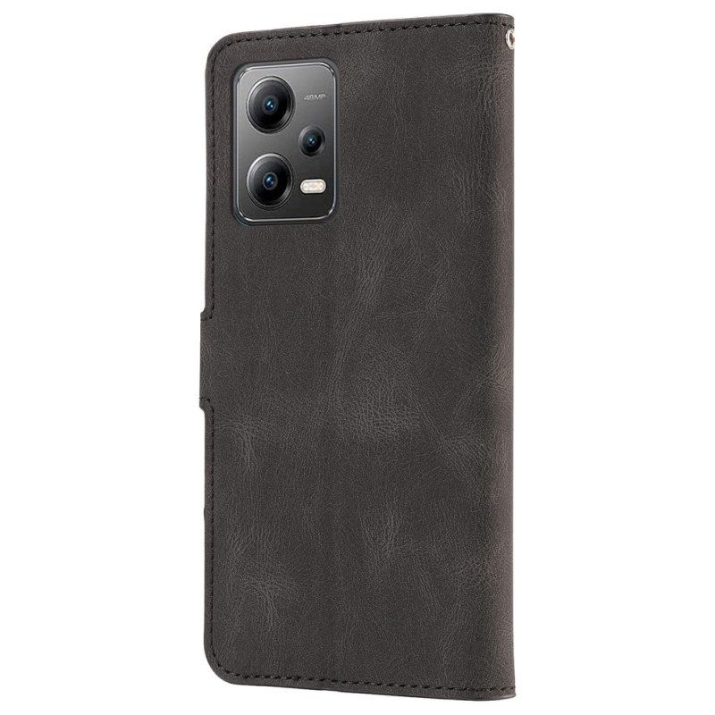 Folio-hoesje voor Xiaomi Redmi Note 12 5G Met Ketting Retro Bandjes