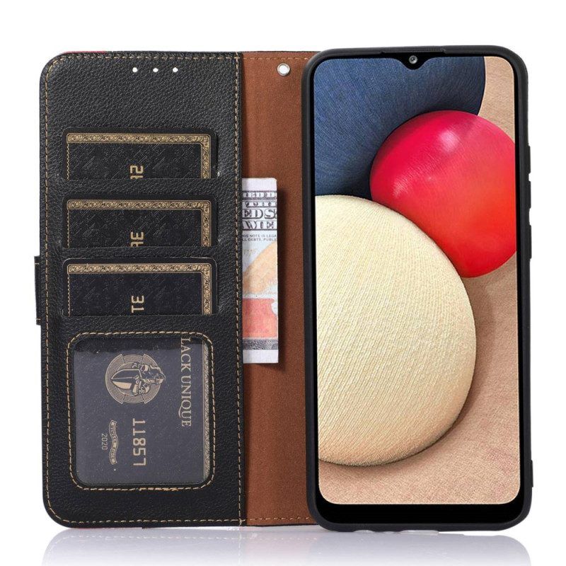 Folio-hoesje voor Xiaomi Redmi Note 12 Pro Lychee-stijl Rfid Khazneh