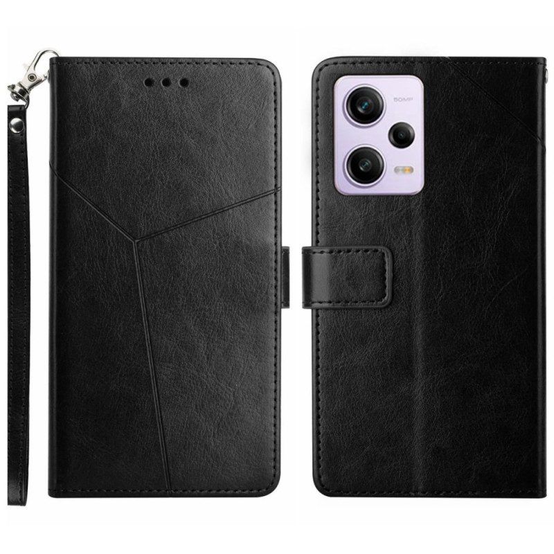 Folio-hoesje voor Xiaomi Redmi Note 12 Pro Met Ketting Y Strappy-ontwerp