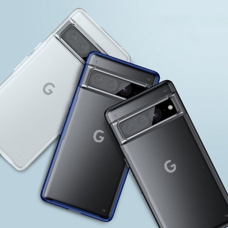 Hoesje voor Google Pixel 7 Pro Doorzichtige Gekleurde Randen