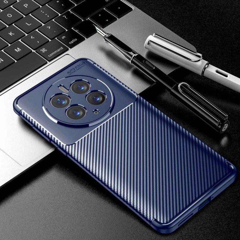 Hoesje voor Huawei Mate 50 Pro Flexibele Koolstofvezel