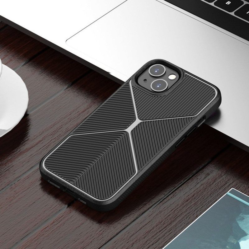 Hoesje voor iPhone 14 Antislip X-ontwerp