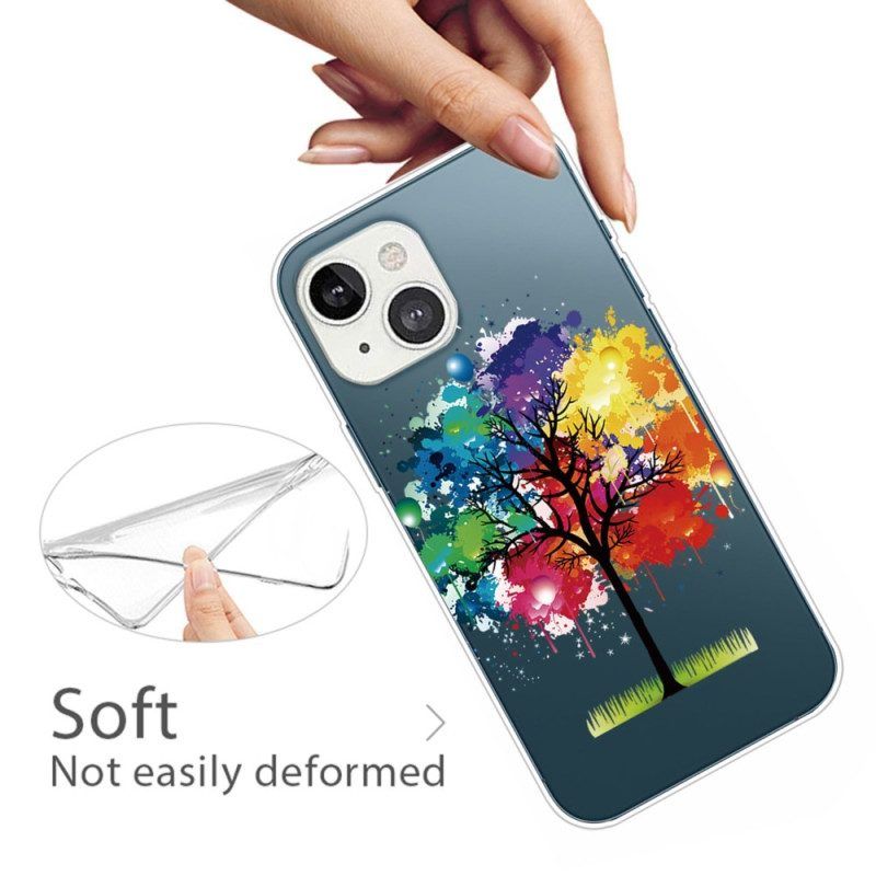 Hoesje voor iPhone 14 Plus Naadloze Aquarel Boom