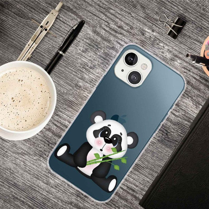 Hoesje voor iPhone 14 Plus Naadloze Trieste Panda