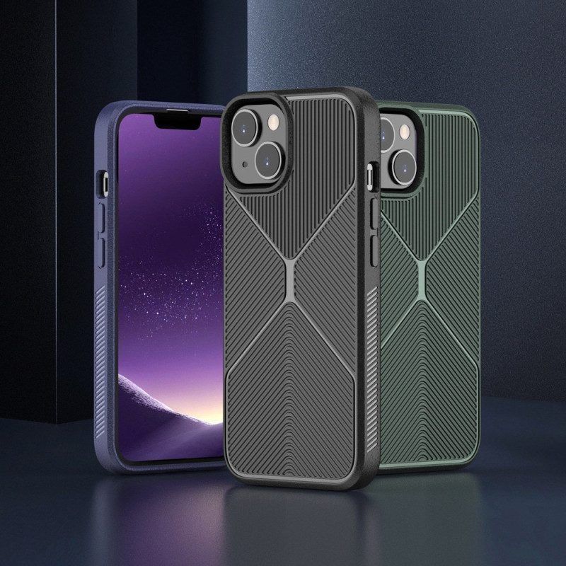 Hoesje voor iPhone 14 Pro Antislip X-ontwerp