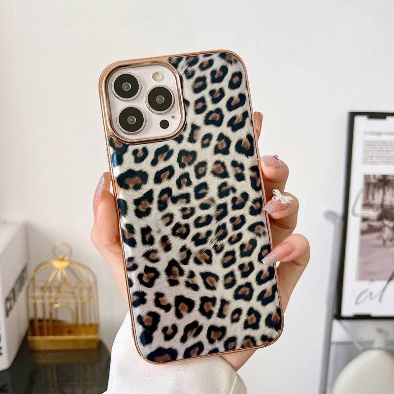 Hoesje voor iPhone 14 Pro Luipaard