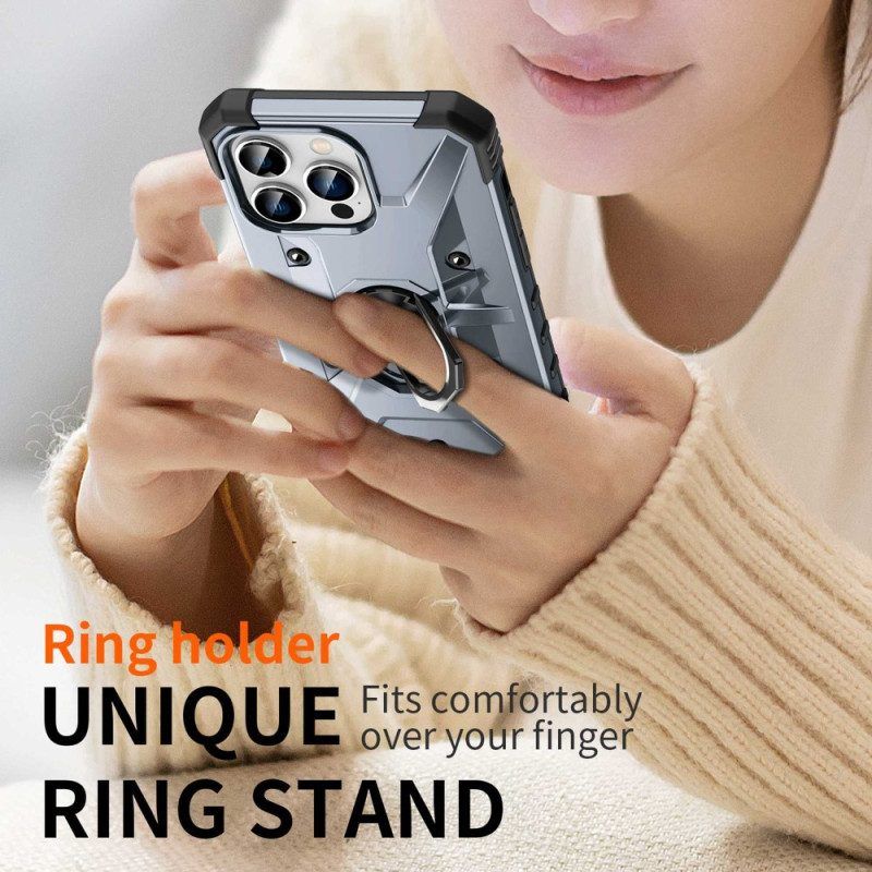Hoesje voor iPhone 14 Pro Max Bescherming Hoesje Ring-support Optimale Bescherming
