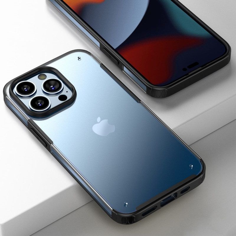 Hoesje voor iPhone 14 Pro Max Doorschijnende Siliconen Randen