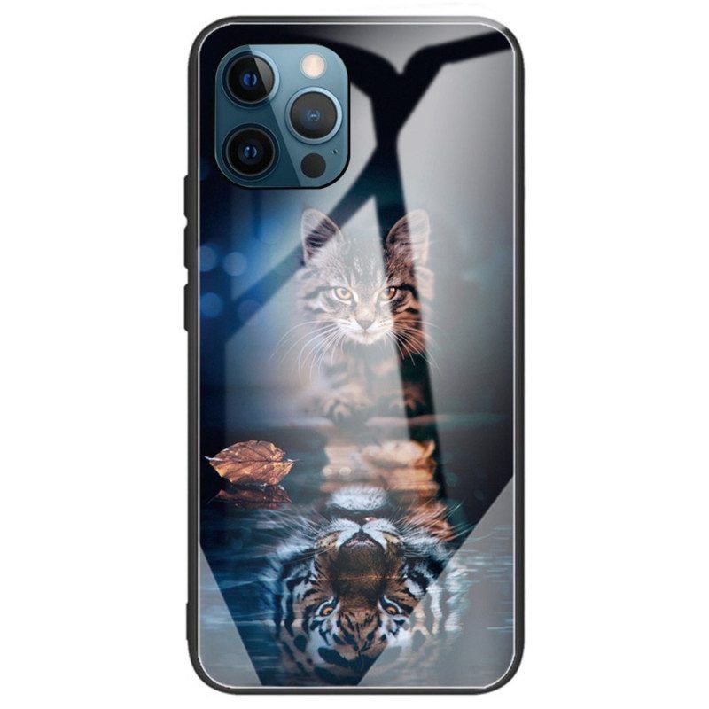 Hoesje voor iPhone 14 Pro Max Kittendroom Van Gehard Glas