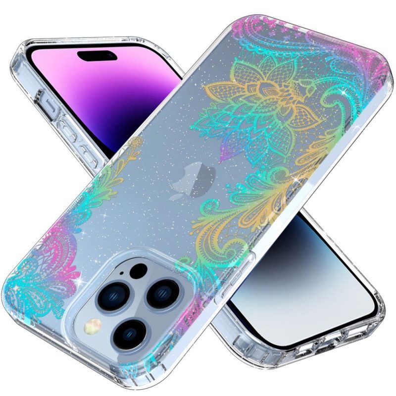 Hoesje voor iPhone 14 Pro Max Naadloze Bloemen