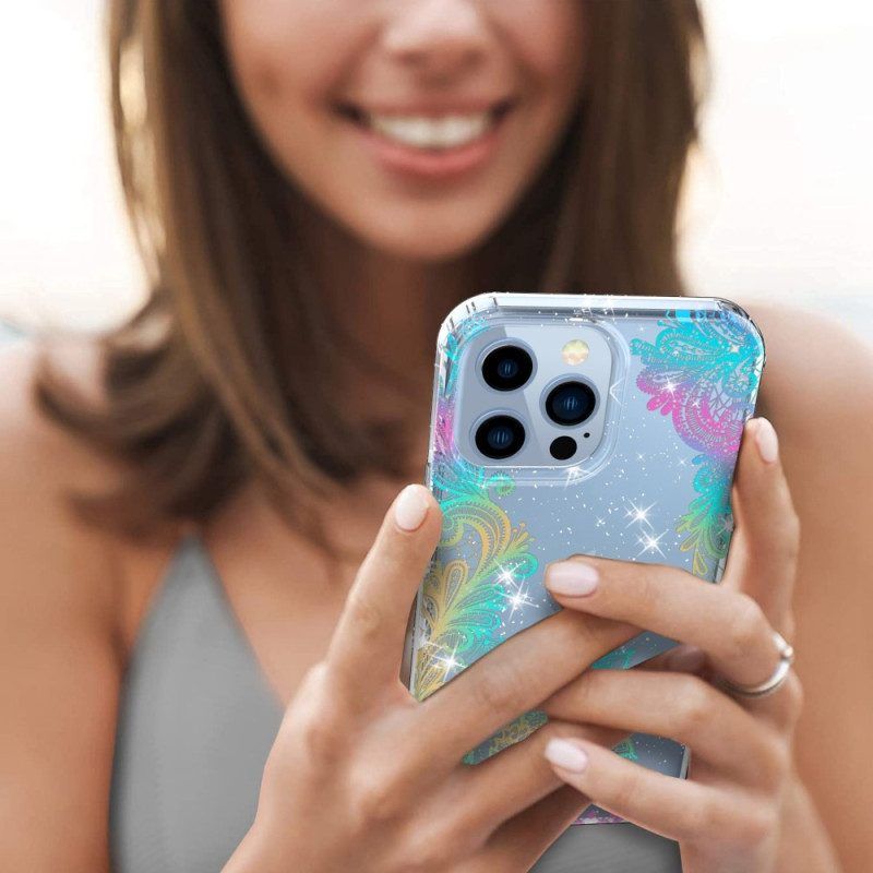 Hoesje voor iPhone 14 Pro Max Naadloze Bloemen