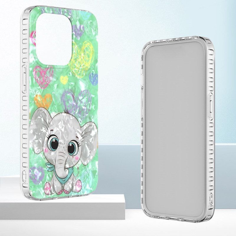 Hoesje voor iPhone 14 Pro Max Stijlvolle Olifant