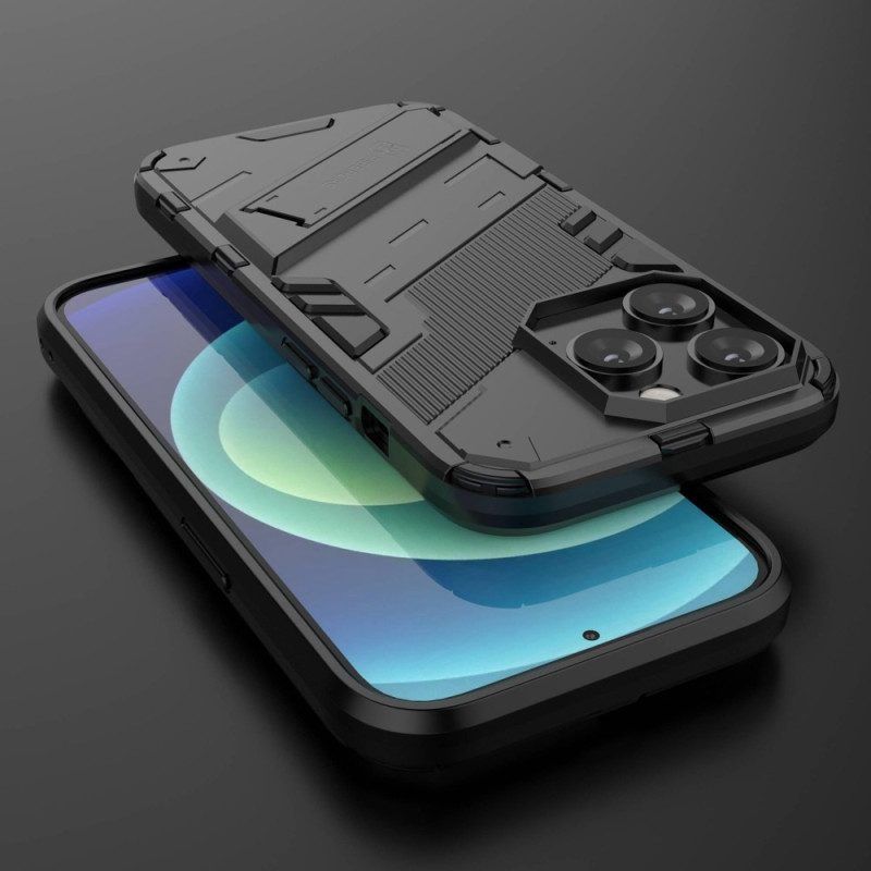 Hoesje voor iPhone 14 Pro Max Verticale En Horizontale Verwijderbare Steun