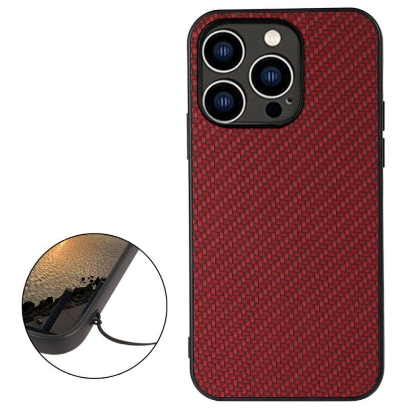 Hoesje voor iPhone 14 Pro Premium Koolstofvezel