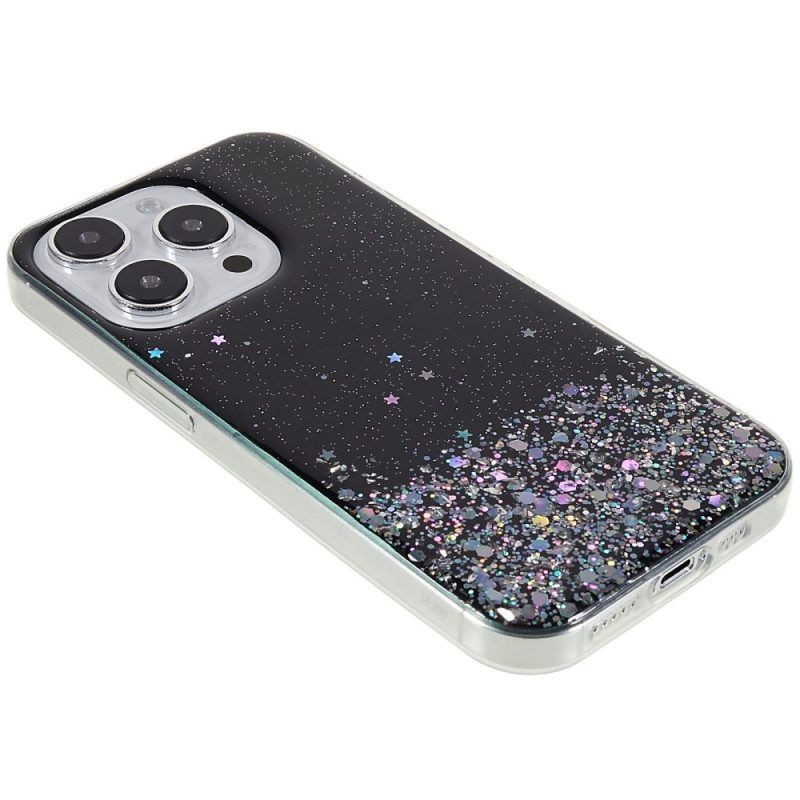 Hoesje voor iPhone 14 Pro Premium Pailletten