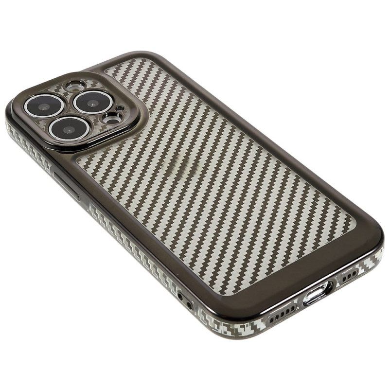 Hoesje voor iPhone 14 Pro Stijlvolle Koolstofvezel