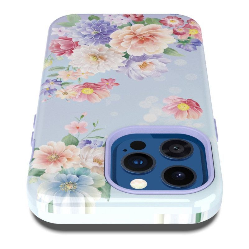 Hoesje voor iPhone 14 Pro Vintage Bloemen