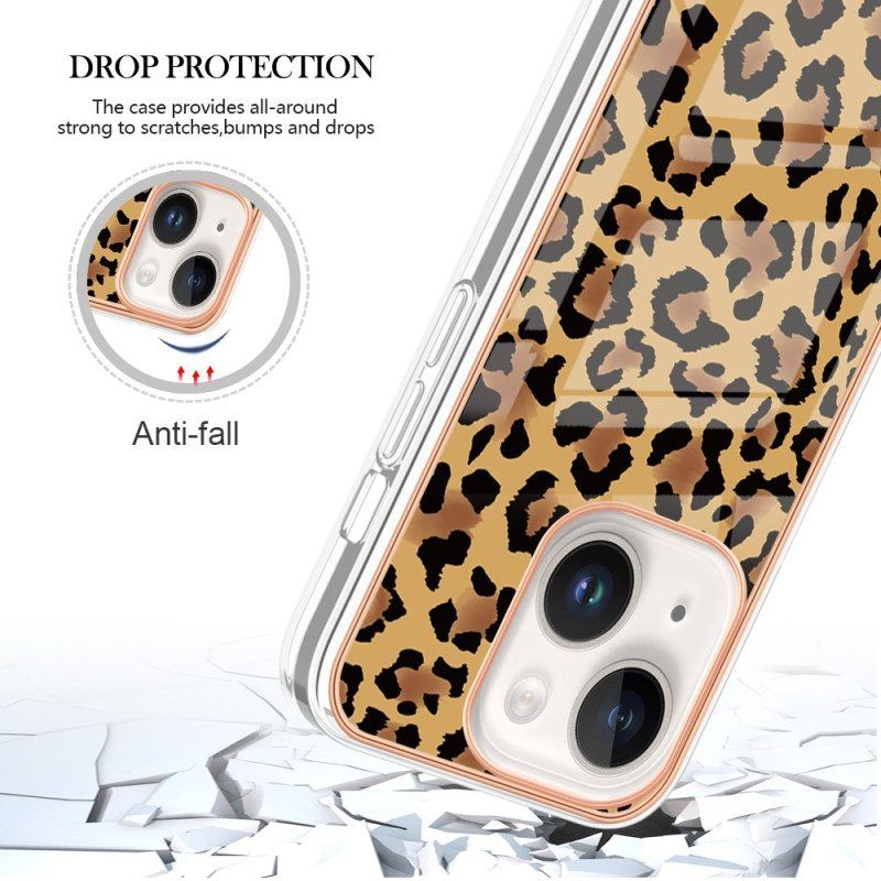 Hoesje voor iPhone 15 Plus Luipaard