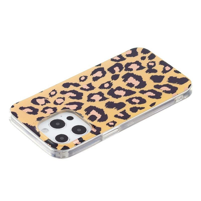 Hoesje voor iPhone 15 Pro Luipaardpatroon