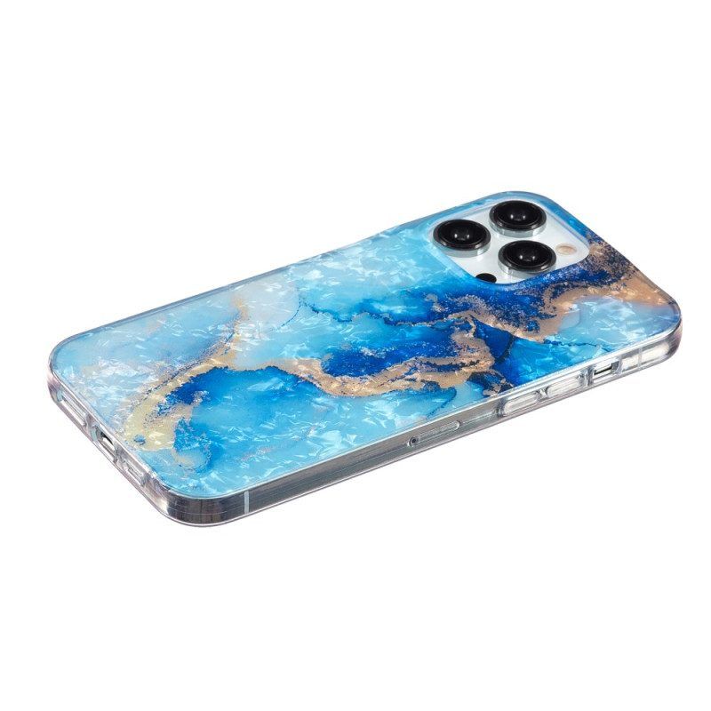 Hoesje voor iPhone 15 Pro Max Gekleurd Marmer