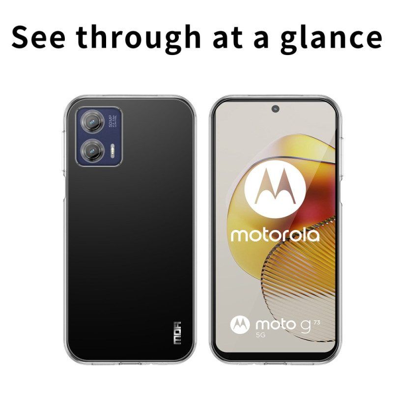 Hoesje voor Moto G73 5G Transparante Mofi