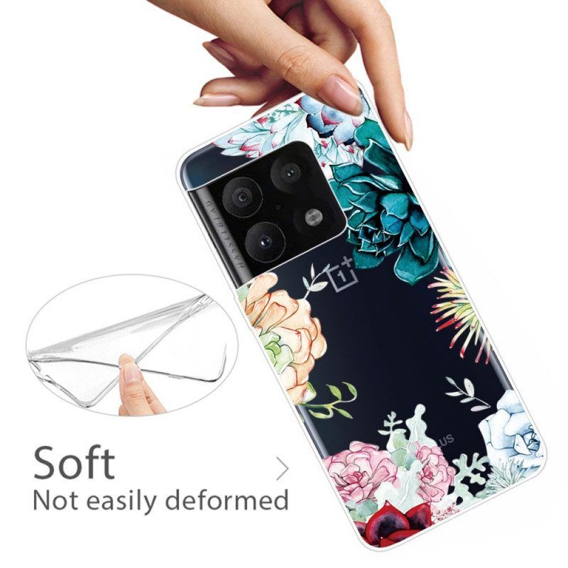 Hoesje voor OnePlus 10 Pro 5G Naadloze Aquarel Bloemen