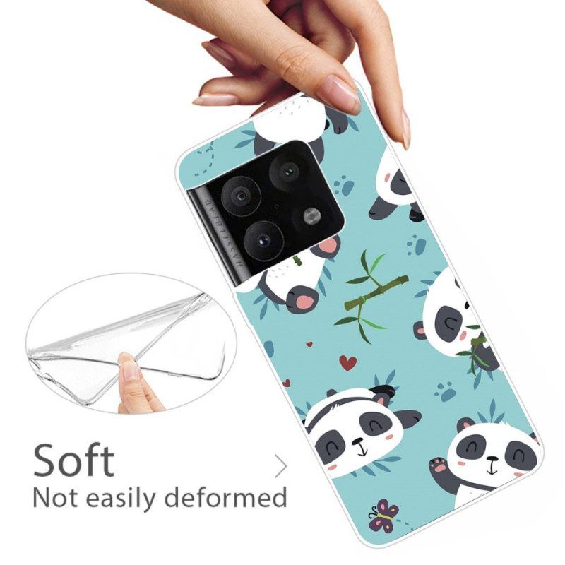 Hoesje voor OnePlus 10 Pro 5G Stelletje Panda's