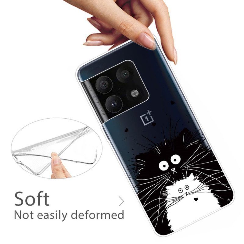 Hoesje voor OnePlus 10 Pro 5G Verbaasde Katten