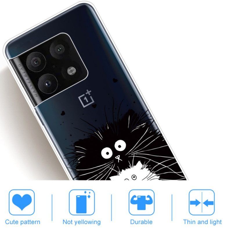 Hoesje voor OnePlus 10 Pro 5G Verbaasde Katten