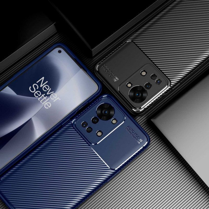 Hoesje voor OnePlus Nord 2T 5G Flexibele Koolstofvezel