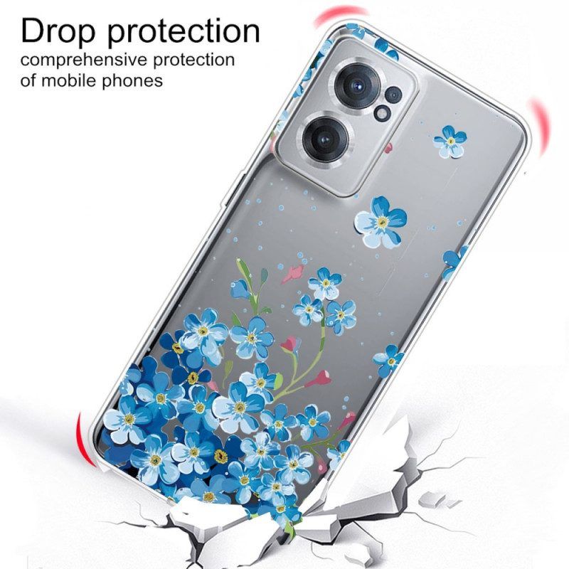 Hoesje voor OnePlus Nord CE 2 5G Blauwe Bloemen