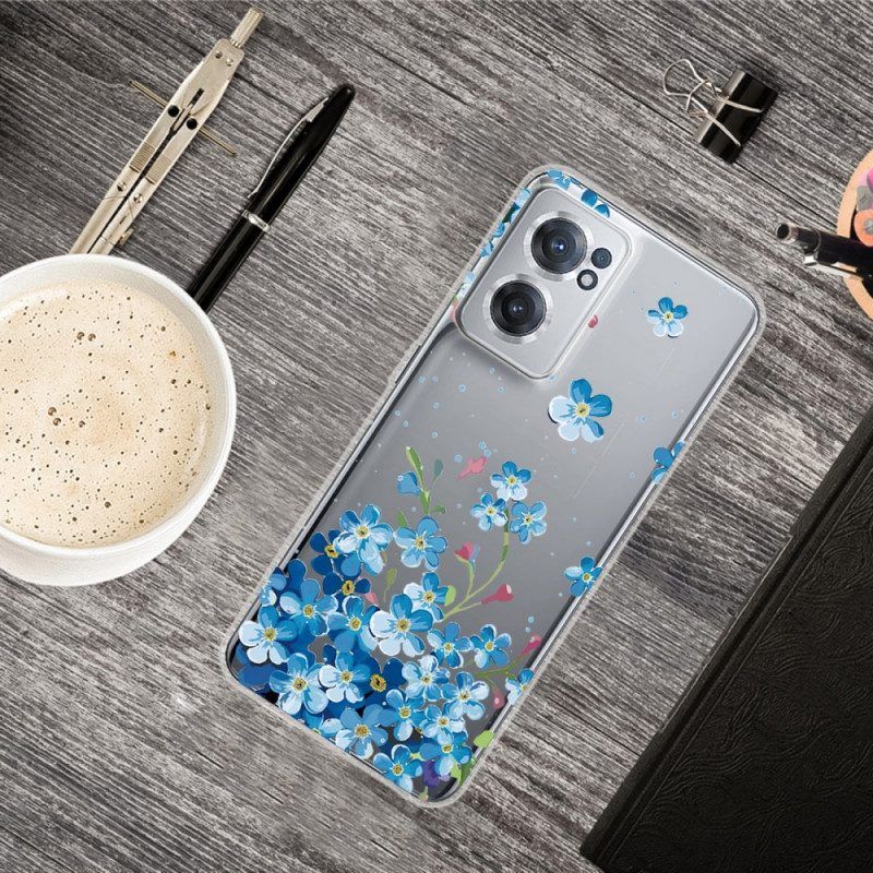 Hoesje voor OnePlus Nord CE 2 5G Blauwe Bloemen