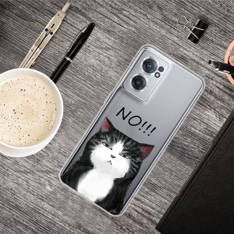 Hoesje voor OnePlus Nord CE 2 5G Chagrijnige Kat