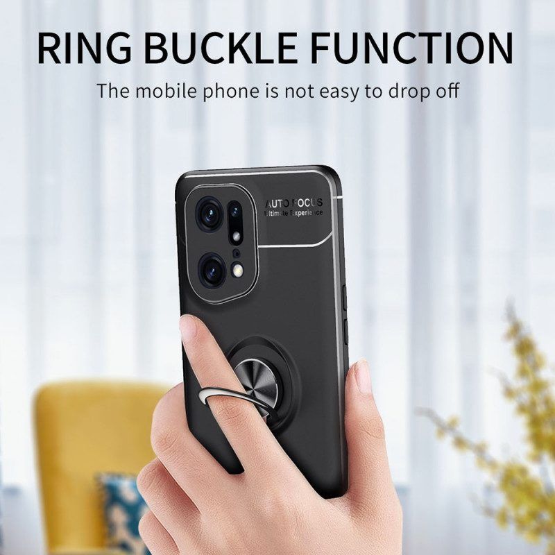 Hoesje voor Oppo Find X5 Pro Roterende Ring